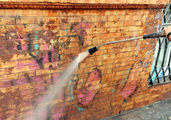 Brick Graffiti Cleaning in Norfolk